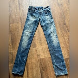 Diesel Women's Distressed Light-Mid Blue Skinny Jeans